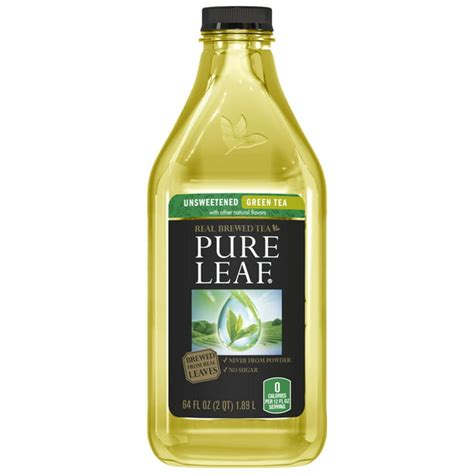 Pure Leaf Unsweetened Green Iced Tea 64 Fl Oz