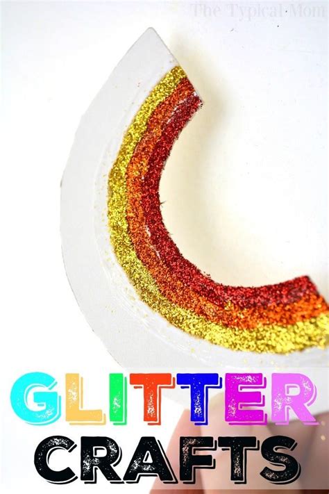 Rainbow Glitter Arts And Crafts Glitter Projects For Kids Easy Art
