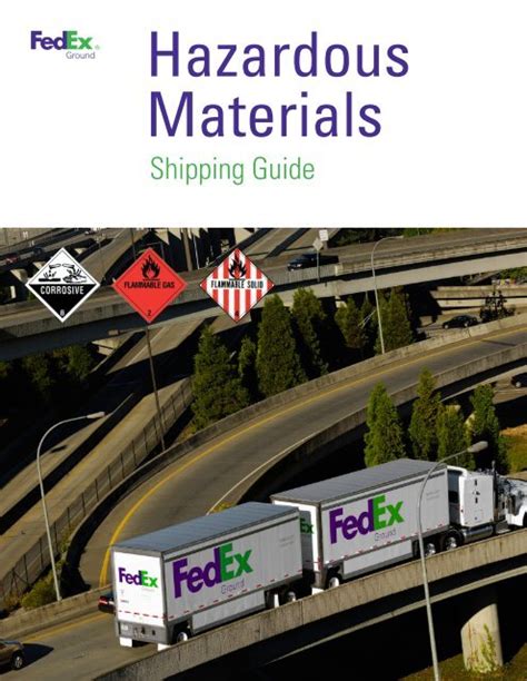 Hazardous Materials Shipping Guide Fedex