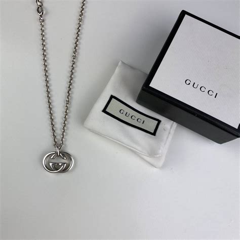 Gucci 925 Sterling Silver Gucci Gg Pendant Necklace Grailed