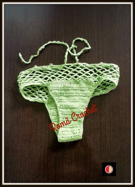 Green Lace Bikini Bottom Bikini Brazil Crochet Bikini Bohemian Bikini ...