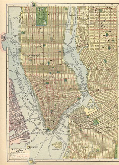 New York City Map Vintage Get Latest Map Update