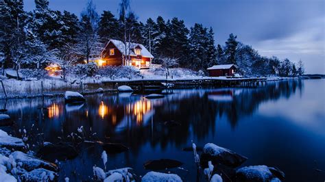 Winter House Wallpapers Top Free Winter House Backgrounds