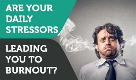 Are Your Daily Stressors Leading You To Burnout The Wellness Corner