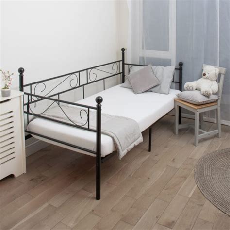 Single Bed Frame White Solid Wood In White Home Treats Uk