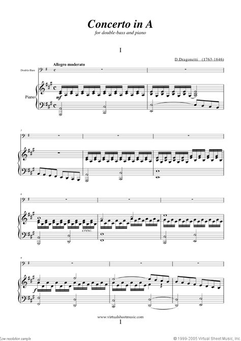 No song making no music remix. Dragonetti - Double-bass Concerto in A major sheet music ...