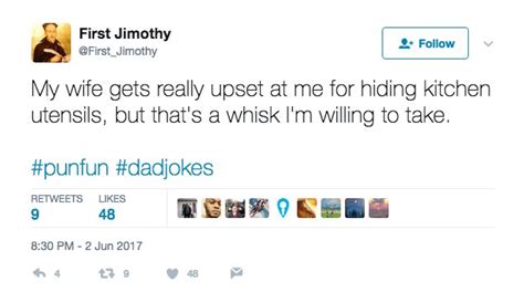 Whenever you ask your dad a question, it's pretty much guaranteed that you will get a clever response back. Slideshow: Funny Dad Jokes To Make Your Dad Laugh This ...
