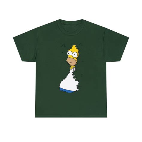 Iconic Homer Simpson Meme T Shirt Slowly Disappearing Into The Bushes