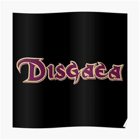 Disgaea Logo Poster By Cassidycreates Redbubble