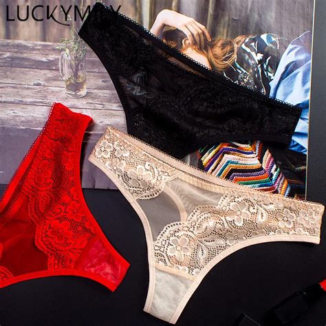 Luckymily Women Underwear Lingerie Sexy Cotton Panties For Women String Thongs Solid Seamless G