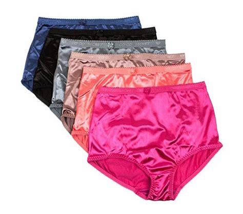 Lot 6 Pretty Satin Bikinis Style Panties Women Underwear 38301x S M L