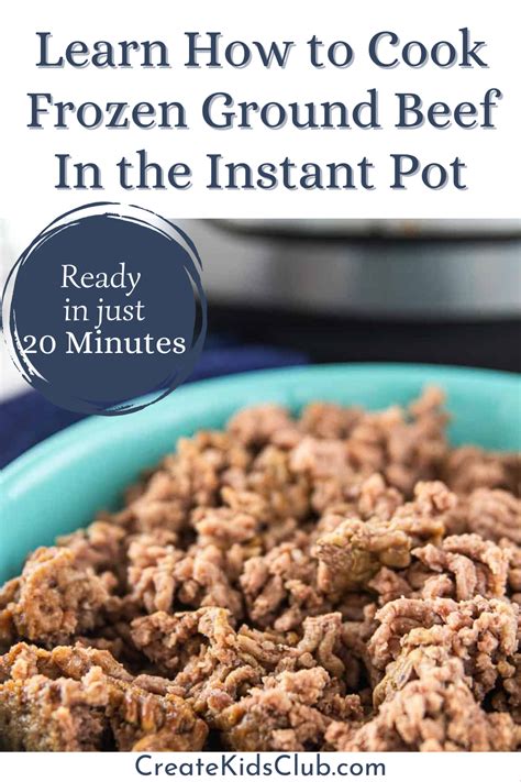 An instant pot® makes quick work of this homemade tomato sauce made with ground bison, red wine, portobello mushrooms, and bell peppers. How to Cook Frozen Ground Beef in the Instant Pot | Recipe ...