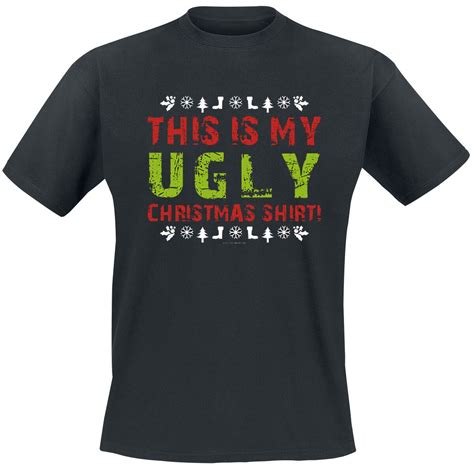 This Is My Ugly Christmas Shirt T Shirt Manches Courtes Large