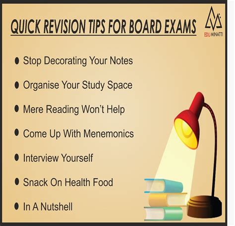 Quick Revision Tips For Board Exams Revision Tips Board Exam Exams Tips