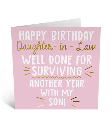 Daughter In Law Birthday Card Ziya Blue