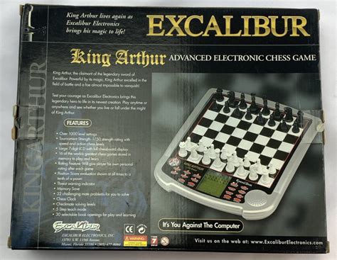 Excalibur King Arthur Advanced Electronic Chess Game Excalibur New