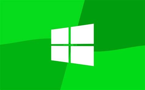 Download Wallpapers Windows 10 Green Logo 4k Microsoft Logo Minimal