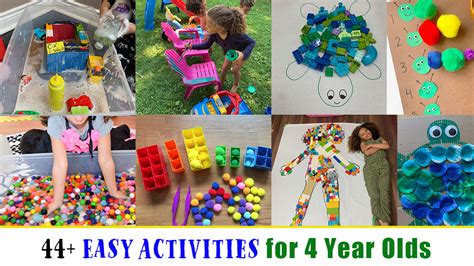 44 Fun And Easy Activities For 4 Year Olds Happy Toddler Playtime