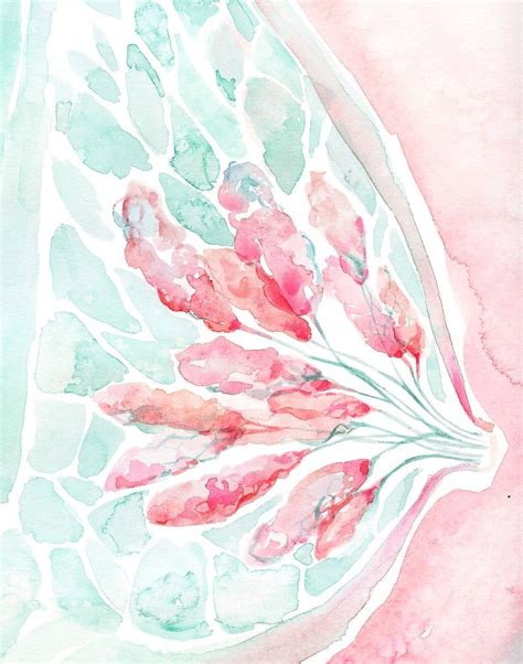 impresión de acuarela mamaria lactante impresión de arte etsy méxico watercolor print