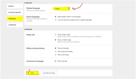 Changing Default Language To English In Bing Microsoft Community