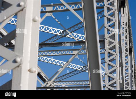 Close Up Of A Truss Bridge In Llano Texas Stock Photo Alamy