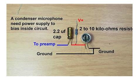 condenser microphone schematic diagram