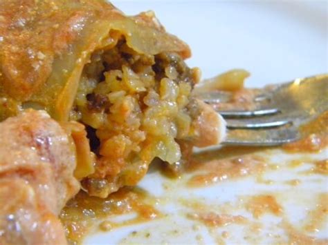Easy Galumpkis Cabbage Rolls In A Crock Pot Recipe Easy Cabbage Rolls Cabbage Rolls Cooking