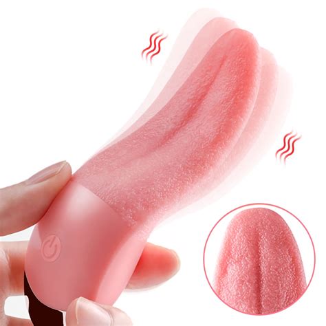 Realistic Tongue Licking Vibrator Clitoris Stimulator Woman Female