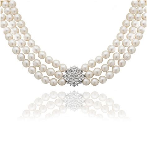 Three Strand Necklace With Baroque Pearls Sophisticato Jewellery