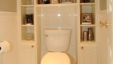 Bathrooms that have a section of a wall that extends out may be able to use it for storage, like this. 20+ Neat And Functional Bathtub Surround Storage Ideas ...