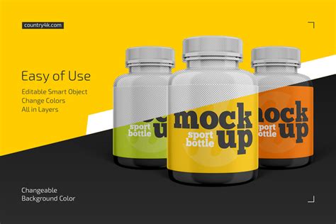 Download Sport Bottle Mockup Set - Counrty4k