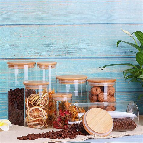 We did not find results for: Glass Storage Jars with Airtight Seal Bamboo Lid Coffee ...