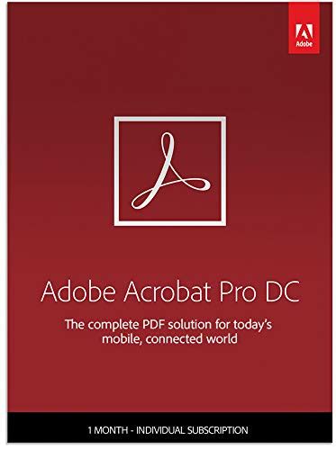 Buy Adobe Acrobat Professional Dc Create Edit And Sign Pdf Documents