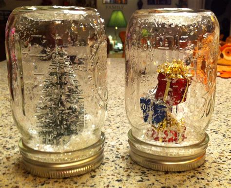 Pinterest Inspired Snow Globes I Made For Christmas Snow Globes