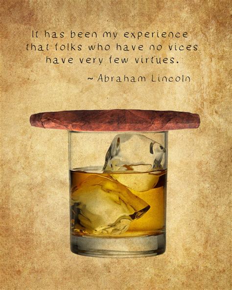 Cigar Art Cigar Poster Whiskey Print Abraham Lincoln Etsy