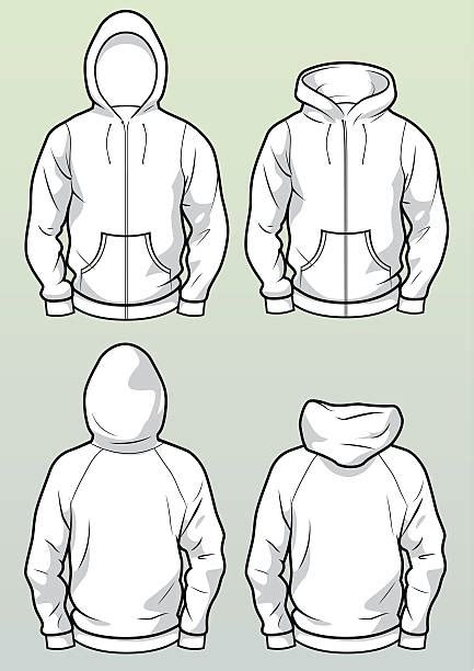 How to draw a hoodie. Blank Hoodie Template Drawing Illustrations, Royalty-Free Vector Graphics & Clip Art - iStock
