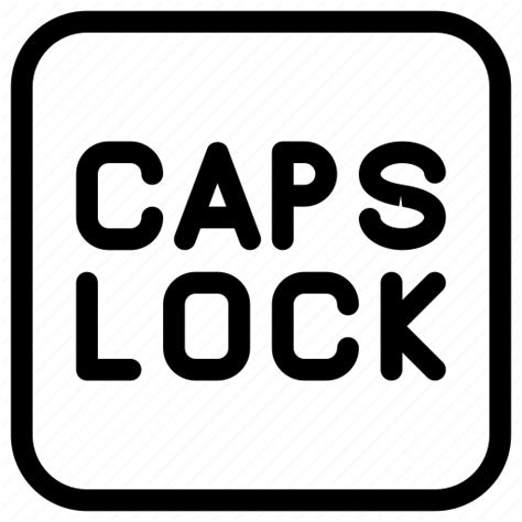 Capital Caps Key Keyboard Lock Icon