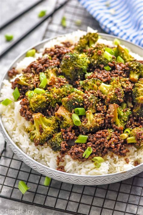 Ground Beef And Broccoli Simple Joy