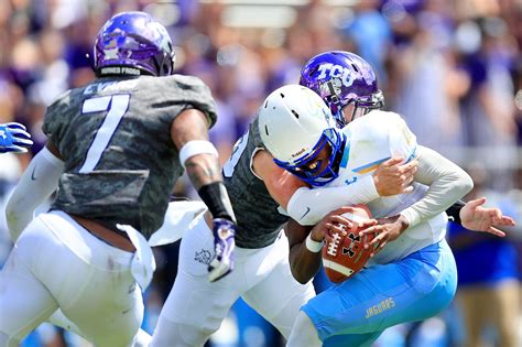 The tcu horned frogs football team is the intercollegiate football team of texas christian university (tcu). TCU Football: Horned Frogs lick up Southern behind Robinson