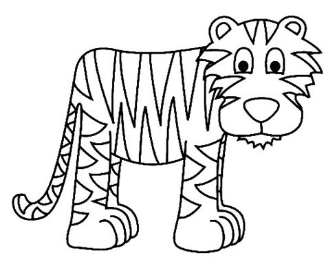 Dibujos De Tigres Para Colorear Descargar E Imprimir Colorear Im Genes