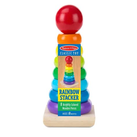 Melissa And Doug Rainbow Stacker Classic Wooden Toy 1 Ct Greatland Grocery