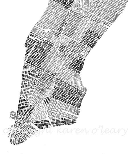 Manhattan Art Print 8x10 Etsy Manhattan Art Print City Prints