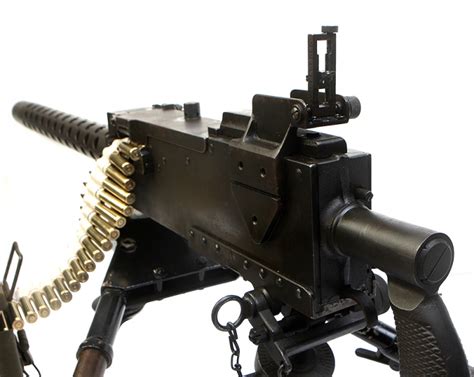 Deactivated Wwii Us 30 Cal Machine Gun With Accessories Allied