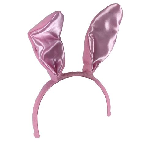 Pink Bunny Ears Headband With Fluffy Tail