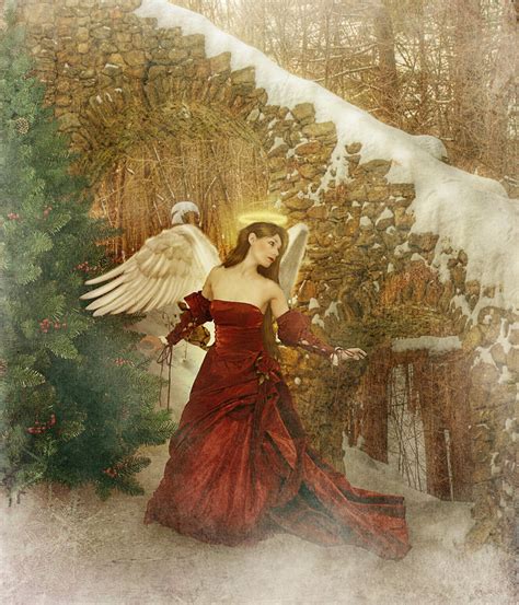 Beautiful Christmas Angel In Art Angels Fan Art 40893733 Fanpop