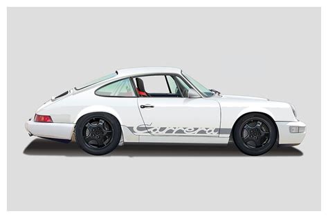 Porsche 964 Carrera Rs White By Alain Jamar Porsche 964 Porsche 911