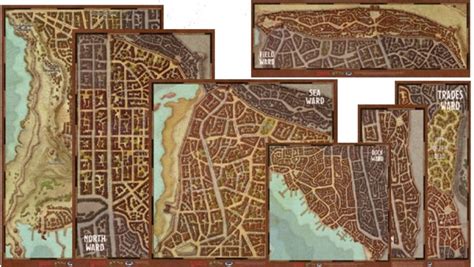Dandd Waterdeep Wards Map Set Anime And Things