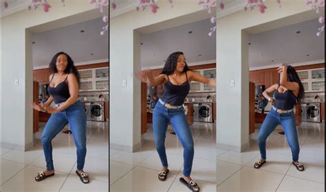 Watch Gomoras Thembi Seete Trends For Doing A Tiktok Dance