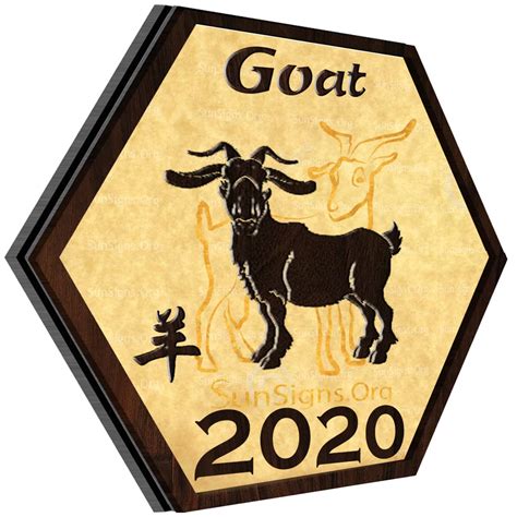 And now we see the goat's, or sheep's horoscope for 2020, year of the metal rat. Chinese Horoscope 2020 - Year Of The White Metal Rat ...