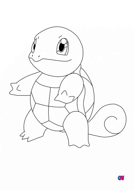 Coloriage Pokémon à Imprimer 7 Carapuce